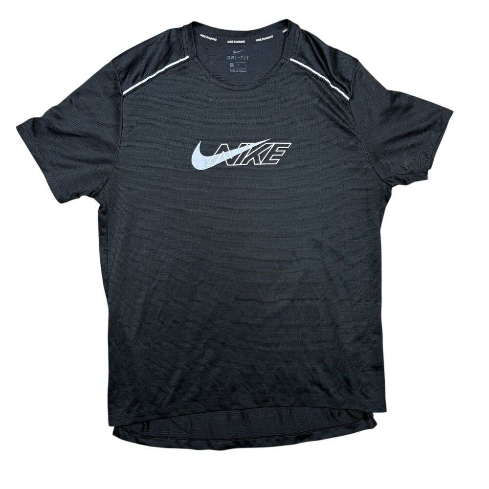 NIKE Running Dri Fit Miler Flash Short Sleeve Top Size Large